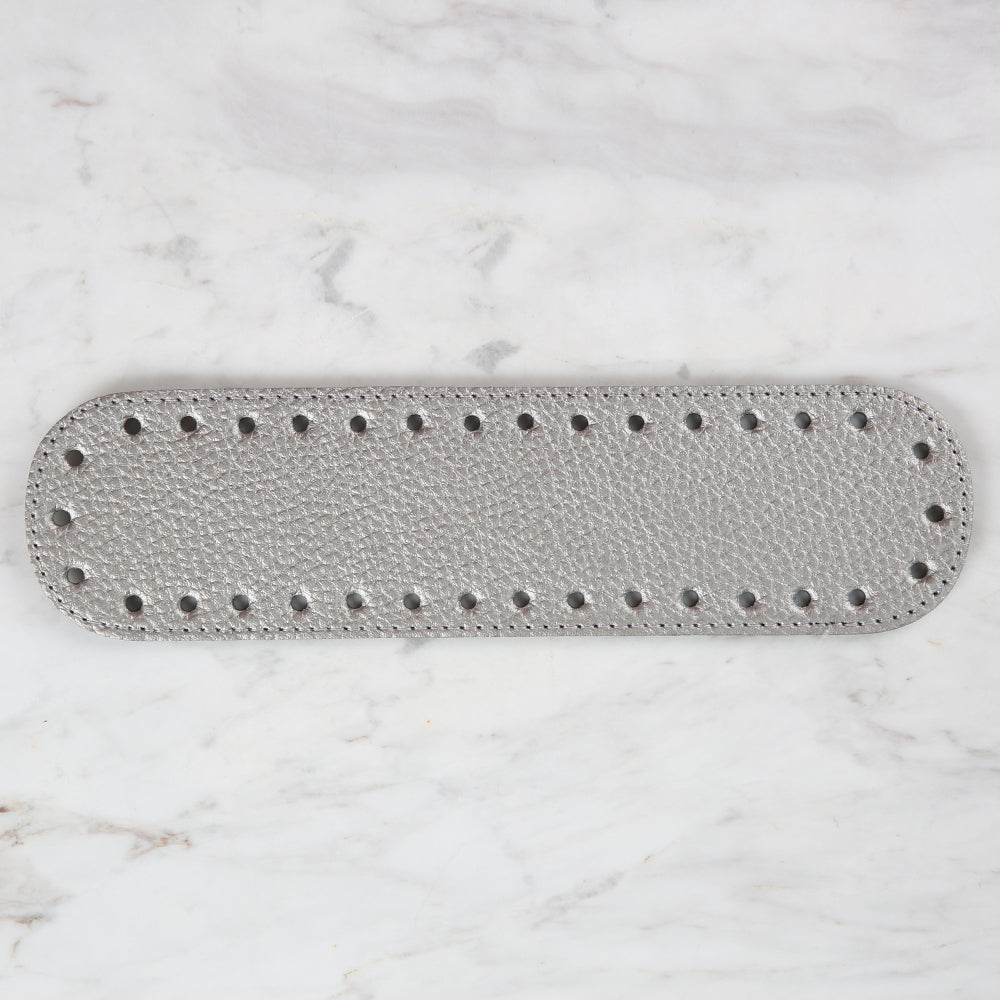 Knitme Çanta Tabanı 25x6,5 cm Gümüş BA-0049